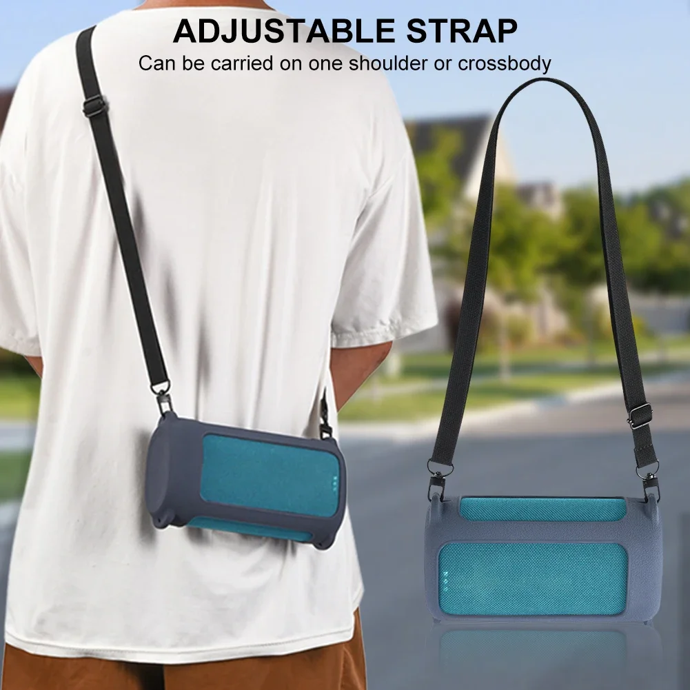 حافظة من السيليكون، حافظة سماعات محمولة، حافظة حمل مضادة للخدش، حافظة جلدية واقية للأذنين EVERBOOM BT