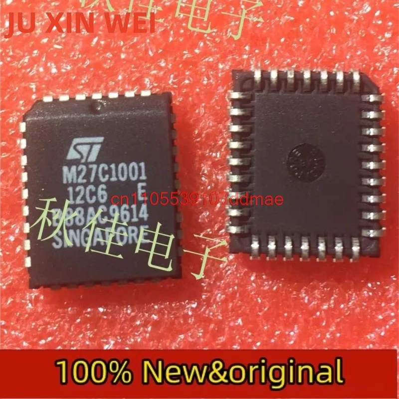 1 ~ 30 peças 100% novo original M27C1001-12C6 M27C1001 Pacote: PLCC32 EPROM-OTP Memória 1Mb Chip