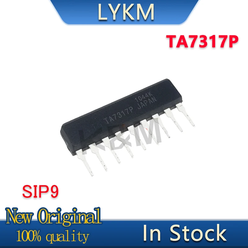 5-10/PCS New Original TA7317P SIP9 Power amplifier protection circuit speaker chip In Stock