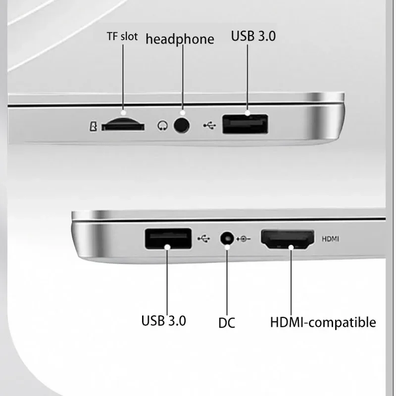 2022 neue 14 Zoll Windows 10 tragbare Laptop-Computer für Büro & Schule WiFi Bluetooth-Kamera USB 3,0 Gaming Netbook Laptops