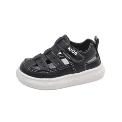 2025 Summer New Children Hollow Sandals Boys Cool Sport Sandals Baby Soft Slippers Girls White Summer Shoes