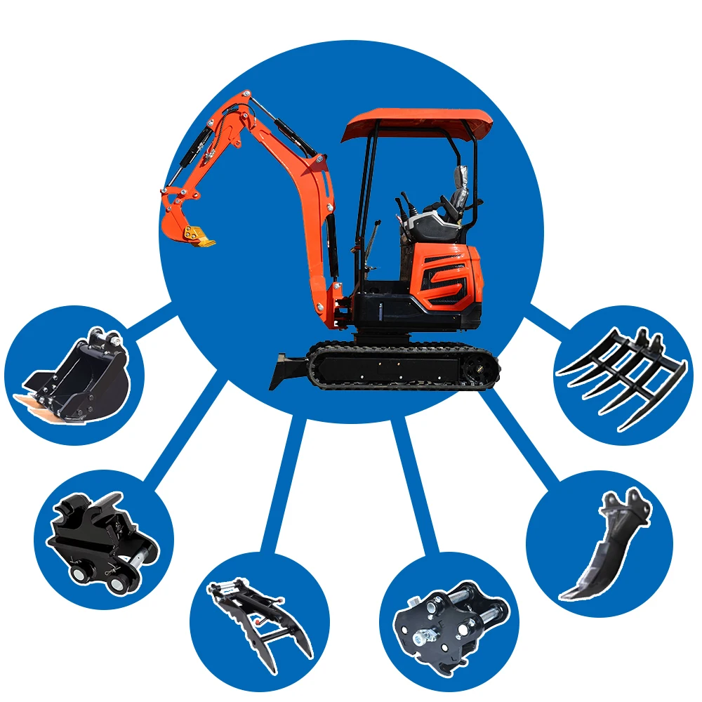 

Индивидуальный мини-экскаватор 2-тонный двигатель EPA Гусеничный микроэкскаватор Гидравлический фермерский небольшой экскаватор 1 тонна 2 тонны для продажи