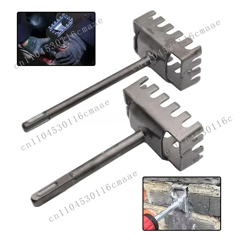 Square Hole Open Wall Space Drill Electric Hammer Handle Hydraulic Electrician Slot Socket Installation Power Tool Accessory