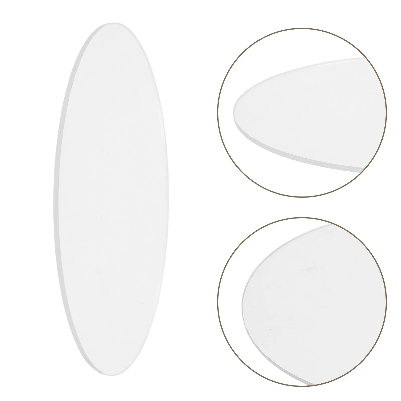 10Pcs Acrylic Bulb Covers Floodlight Lens Replacement 2Mm Thick Round Clear Shade 15Cm Diameter Heat-Resistant Protective