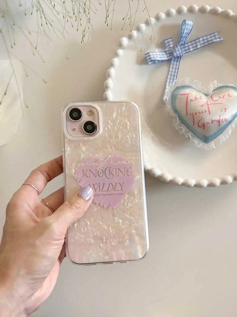 Pink Love Heart Letter Marble Phone For Samsung A13 a23 a14 a34 54 12 52 A72 A32 A22 A42 A33 A53 A73 51 A71 A31 a21S Soft Cover