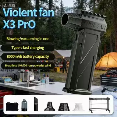 

500000 об/мин X3Pro турбореактивный вентилятор Мощный воздуходувка Бесщеточный двигатель Турбовентилятор Скорость ветра 52 м/с 8000 мАч Souffleur Air Puissant
