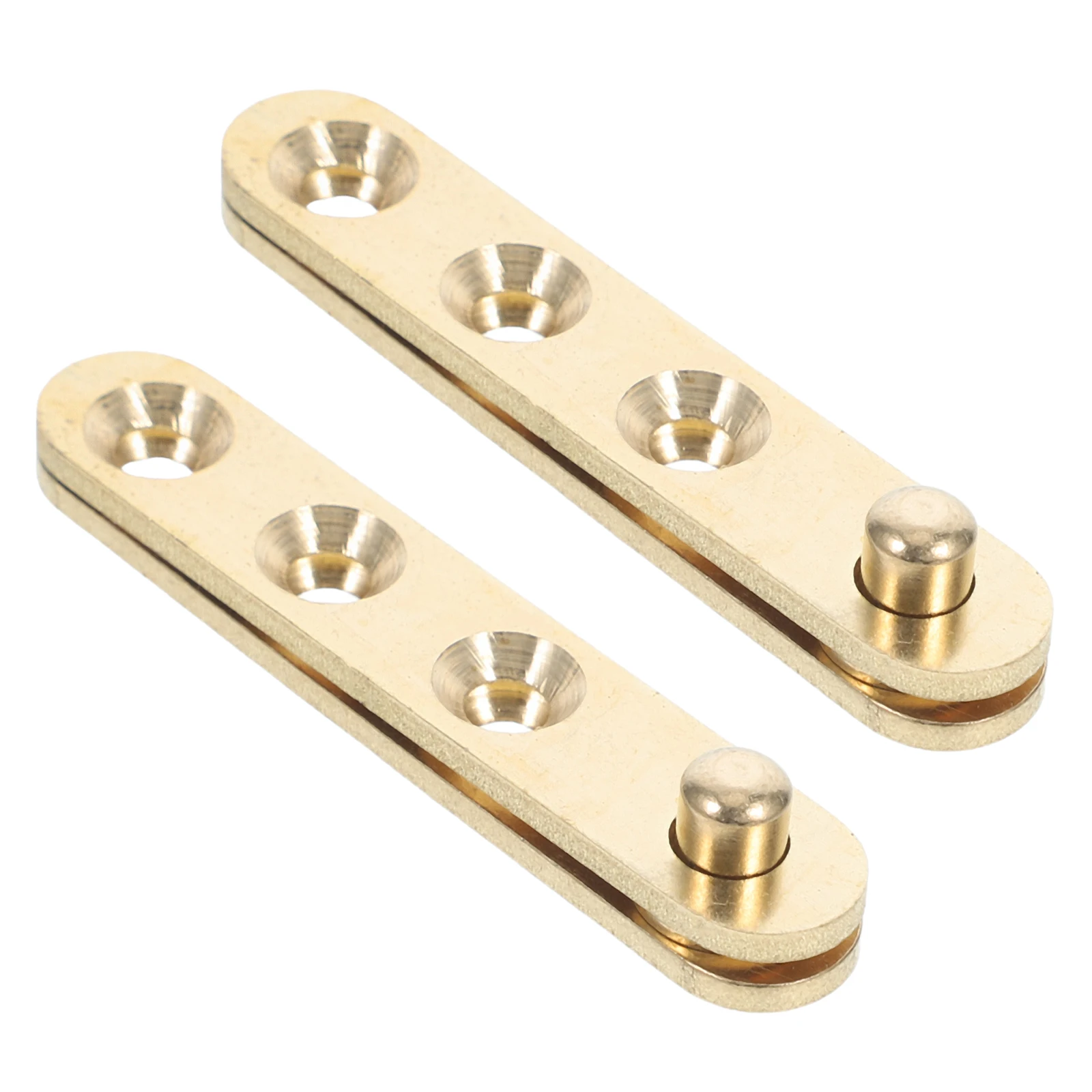 Copper Hinges 2 Pairs Kitchen Cabinet Door Hardware Hidden Pivot Shaft Rotation Wide Swing Glass Metal Fits Furniture