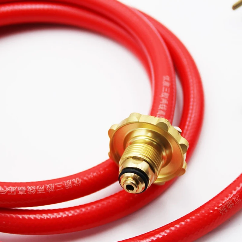 Bruciatore per erbacce con cannello a propano ABGR, cannello per soffiaggio a tre valvole, con tubo da 98,42 pollici (circa 250 cm), controllo della fiamma regolabile