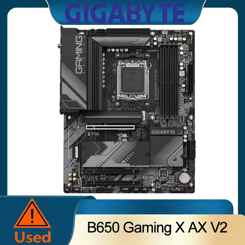 

GIGABYTE B650 Gaming X AX V2 (версия. 1.0) AM5 LGA 1718 AMD B650 ATX DDR5, Triple M.2, PCIe 5.0, USB 3.2 Gen2x2 Type-C, AMD Wi-Fi 6