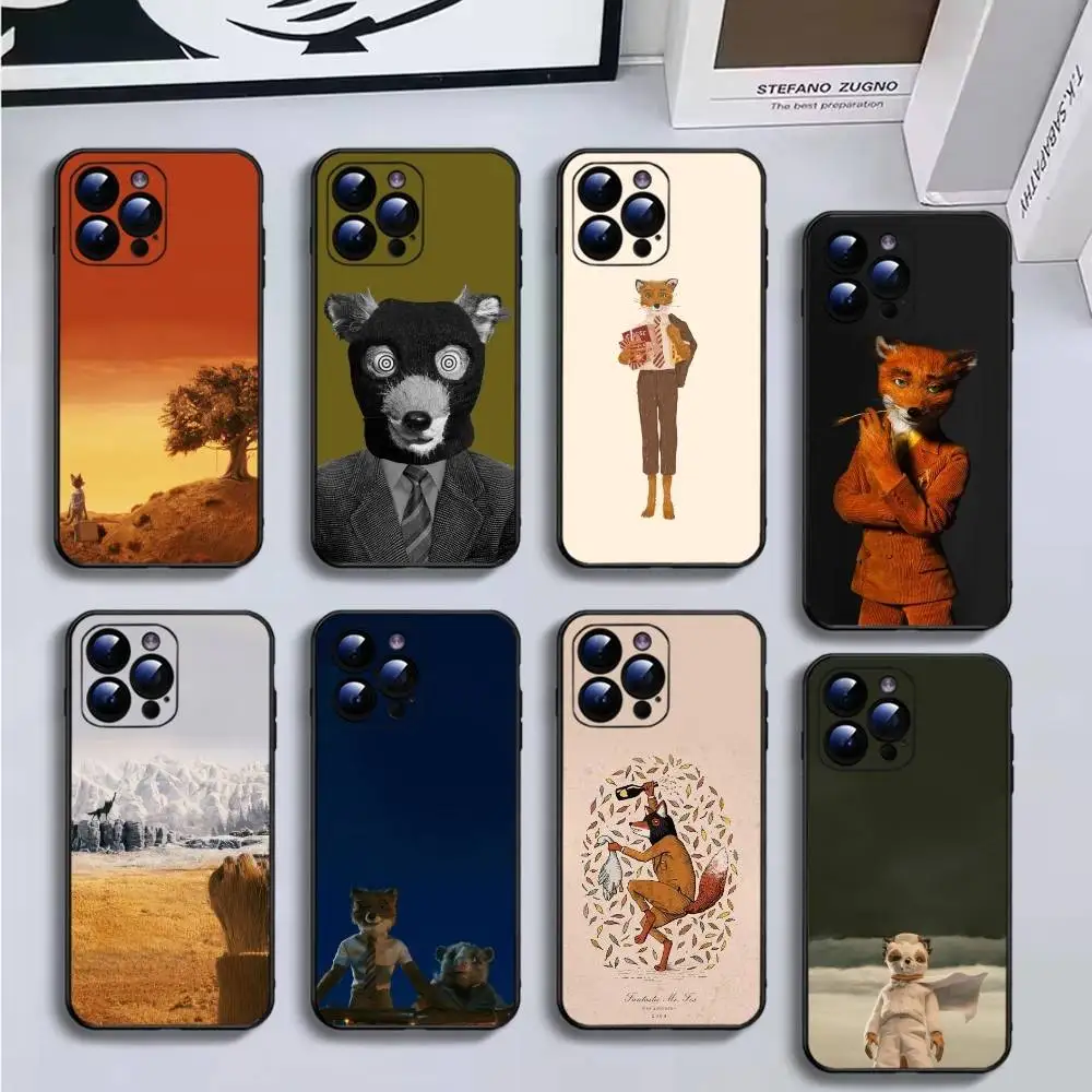 

F-Fantastic Mr F-Fox Phone Case For iPhone16,15,14,13,12,11 Plus,Pro Max,XS,X,XR,SE,Mini,8,7,Soft Black Cover