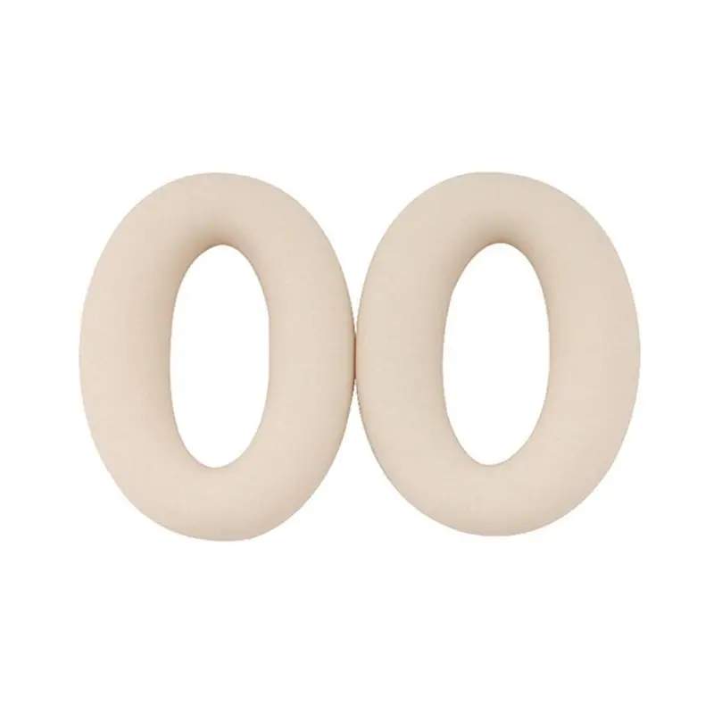 CLCU 1 par de almohadillas para auriculares SONY WH-H910N, funda protectora de silicona, piezas de reparación de orejeras, color blanco
