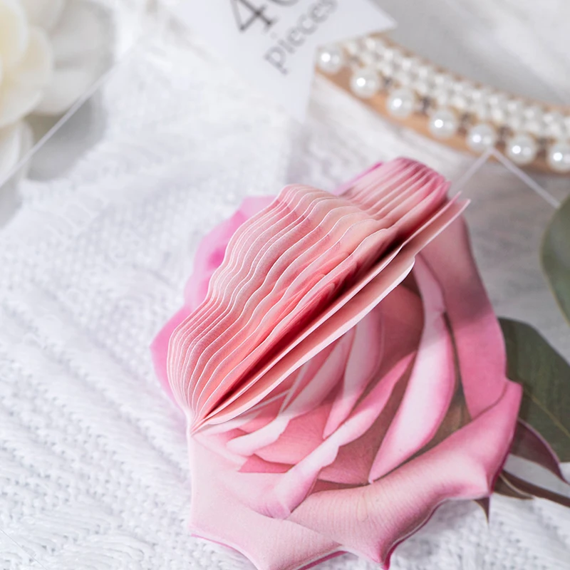 40 stks Bloempatroon Memo Materiaal Gemak Sticker Collage Junk Journal Achtergrond Decoratief Papier DIY Scrapbook Benodigdheden