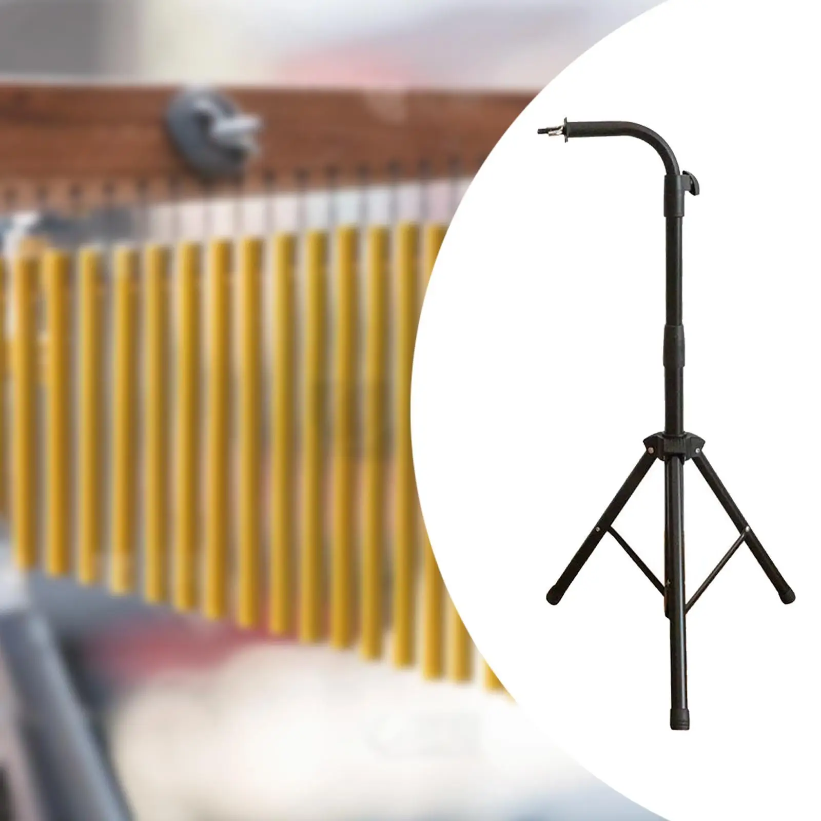 Bar Chimes Tripod Stand Adjustable Height Portable Practical Mounting Stand Non Slip for Performance Practice