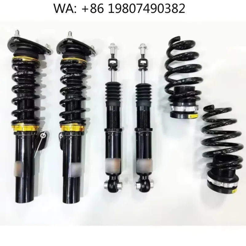 

Compact Urban Black Coilover Suspension Shocks, Competition Tunable Steel Dampers, Small Body Drift Modified Chassis Parts