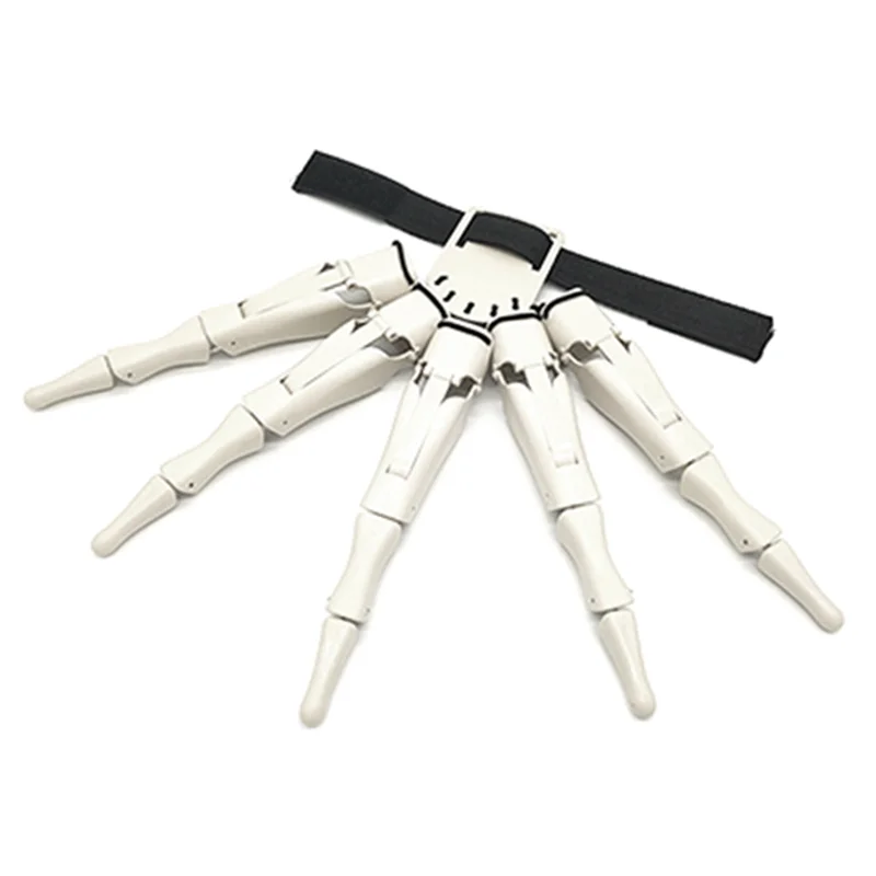 Halloween articolato dita Scarry dita finte scheletro mani realistico Horror fantasma artiglio puntelli Cosplay Gear Finger,B