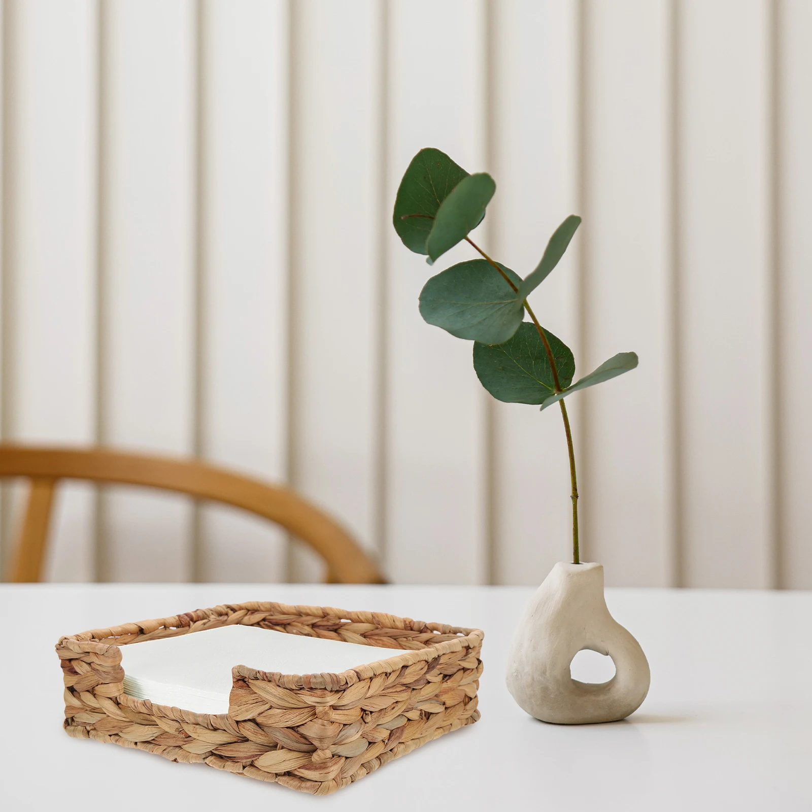 

Straw Tissue Box 22x22x7cm Woven Storage Bins Handmade Basket Napkin Holder Desk ganizer Square Paper Towel Container