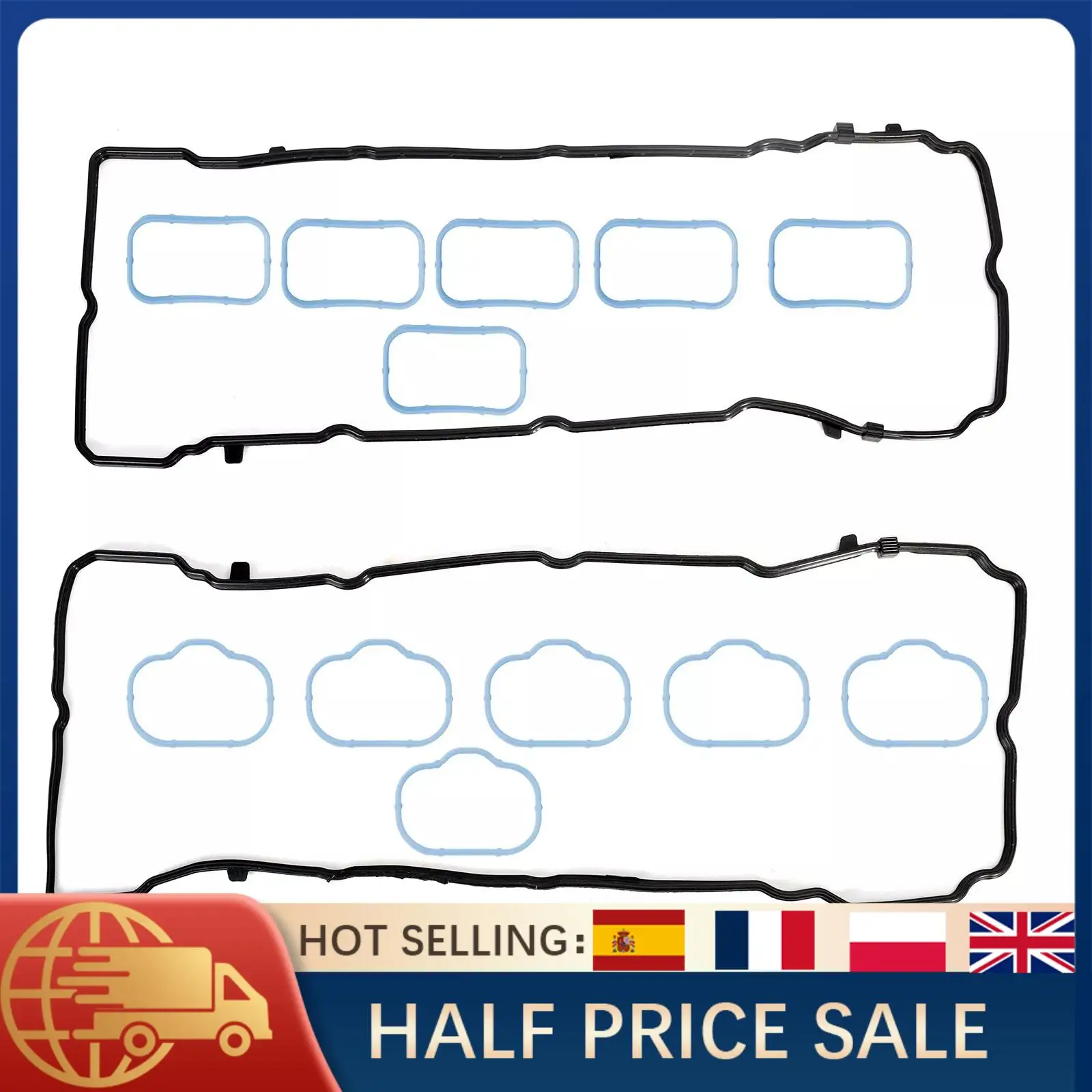 

Комплект прокладок крышки клапана и впускного коллектора 5184596AE для Chrysler Dodge Ram 2011-2016 3.6L V6, сменный комплект двигателя