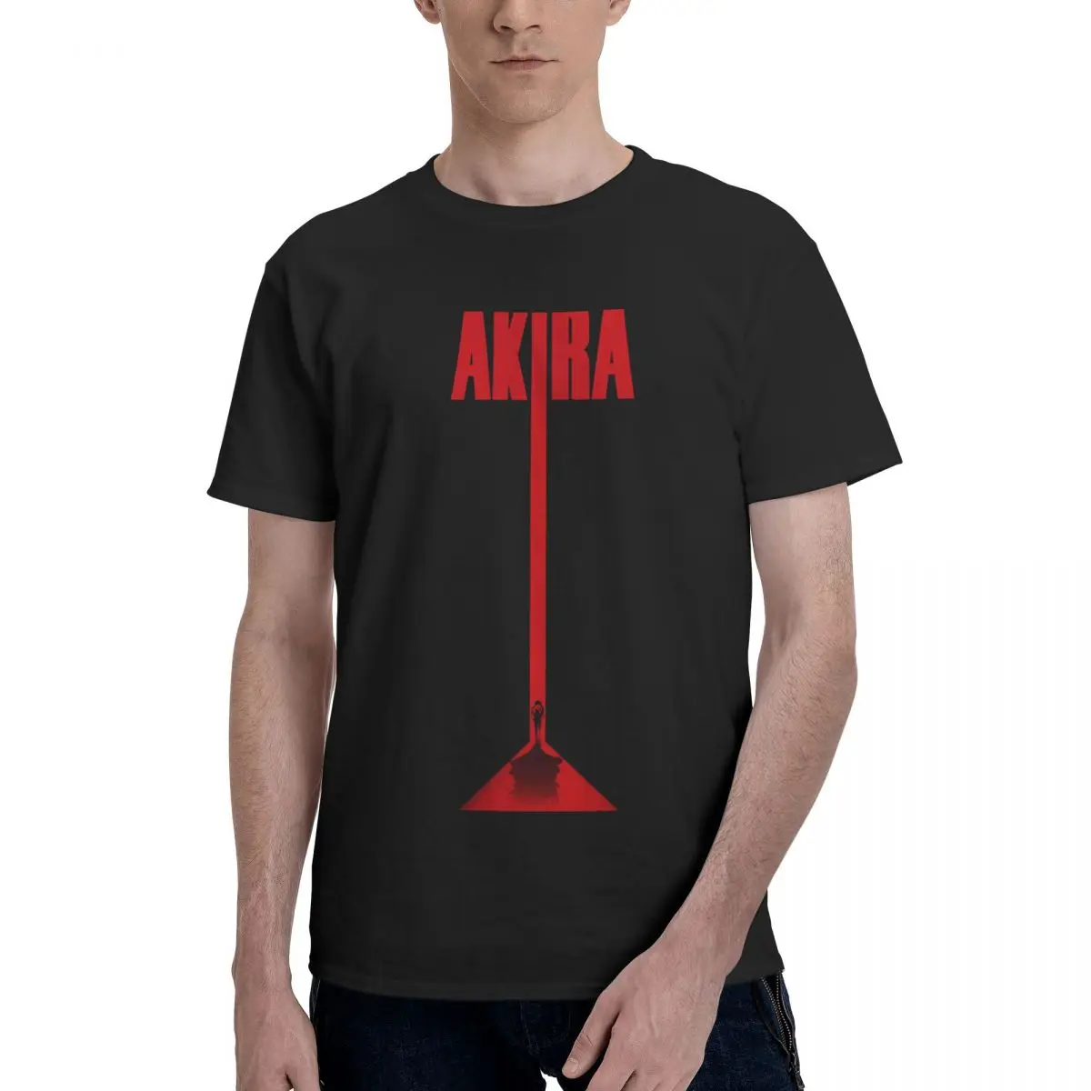 Vintage Dynamic T-Shirts for Men Crew Neck 100% Cotton T Shirt AKIRA Short Sleeve Tees Adult Clothing