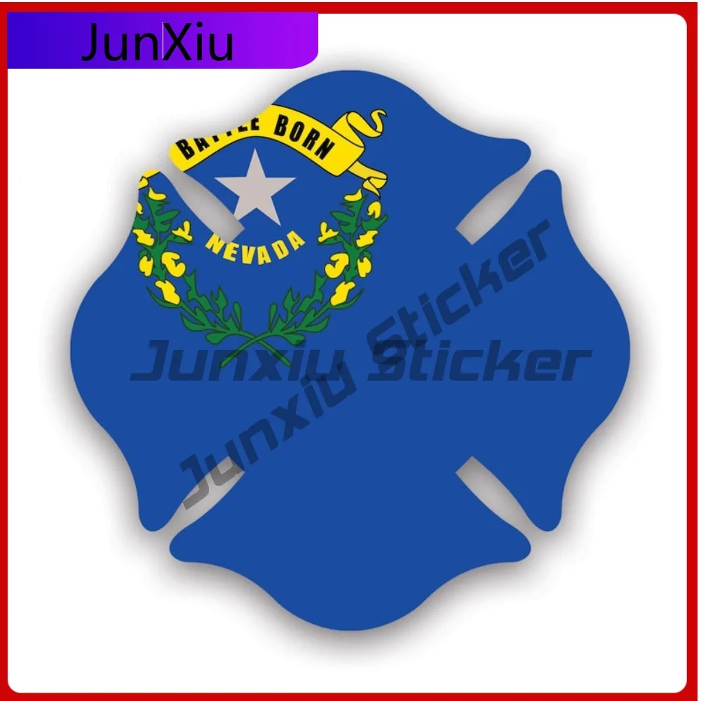 

Nevada State Maltese Cross Shaped Sticker Cute Laptop Waterproof Vinyl Decal For Toilet Seat Fun Decor High Quality High Quality