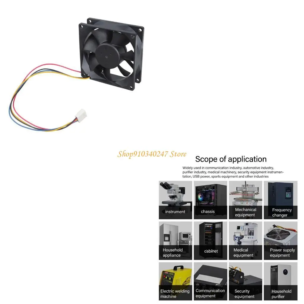 

Q22A PC Computer Case Fan 80mm Quiet Fan CPU Cooling Fan Cooling Radiator Fan 12V