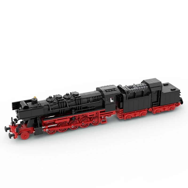 MOC-85629 City Railway Steam-locomotive DR BR 50 Dampflok Building Block Assembly Model Brick Toy Children's Gifts