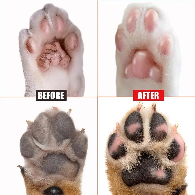 Lilin kaki dan Balsem hidung anjing untuk cakar KERING & Losion kaki hidung dengan pelindung kaki anjing untuk pelembab kaki hidung trotoar panas