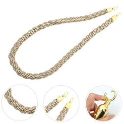 Stanchion Rope Crowd Control Rope Queue Barrier Rope Cordon Lanyard Guard Bar Lanyard Small Metal Decorative Reusable Rope