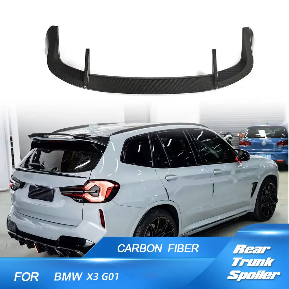 

Carbon Fiber/FRP Car Rear Roof Spoiler Window Wing For BMW BMW X3 G01 X3 M Sport 2018-2023 Tail Rear Roof Boot Lid Wing Spoiler