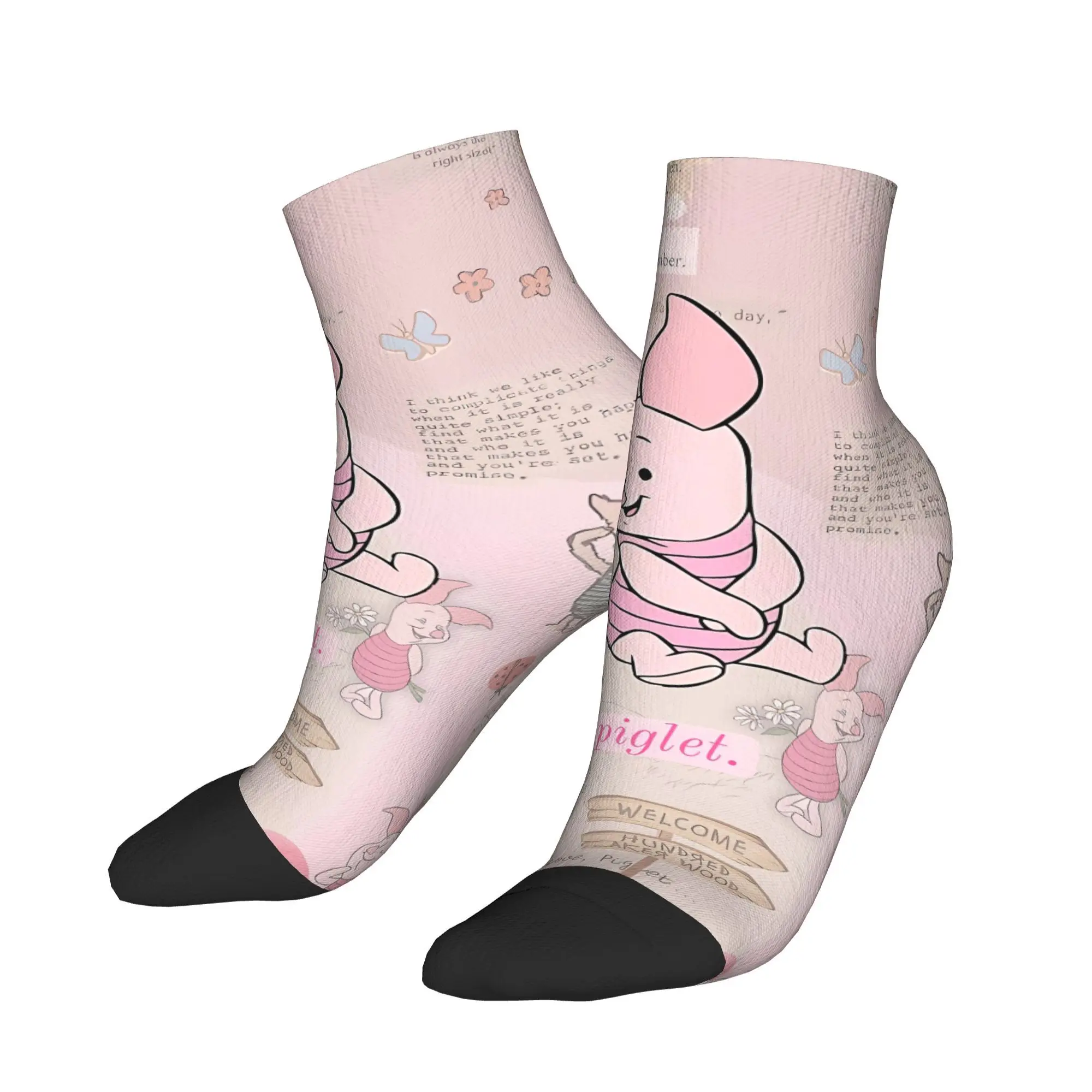 

PIGLET Ankle Socks Women Men Soft Breathable Kawaii Sock Summer Outdoor Anti Bacterial Design Socks Gift