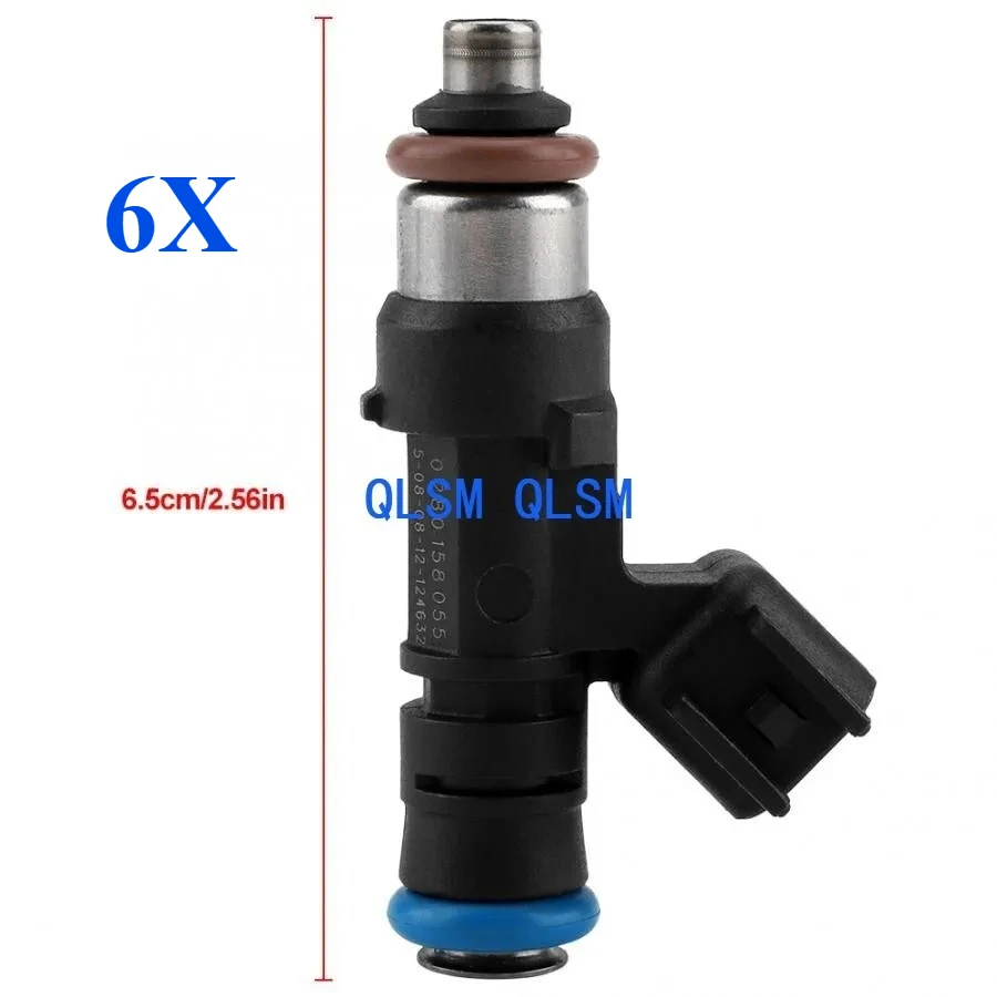 

Pack of 6/Set Fuel Injector 0280158055 For Jimsey Explorer Mustang Ranger Mazda B4000Premium Car Accessories