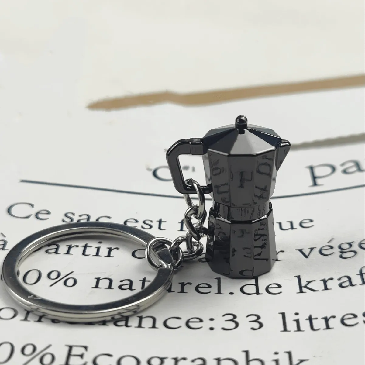 1 قطعة سلسلة المفاتيح المخصصة شخصية معدنية صغيرة اليد يخمر القهوة المفاتيح مخصصة حلقة رئيسية اكسسوارات السيارات هدية بالجملة
