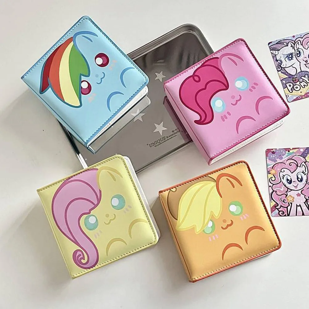 Anime My Little Pony Pinkie Pie Fluttershy Applejack Rainbow Dash rare Twilight Sparkle Photo Album Card Storage Book 3 pollici