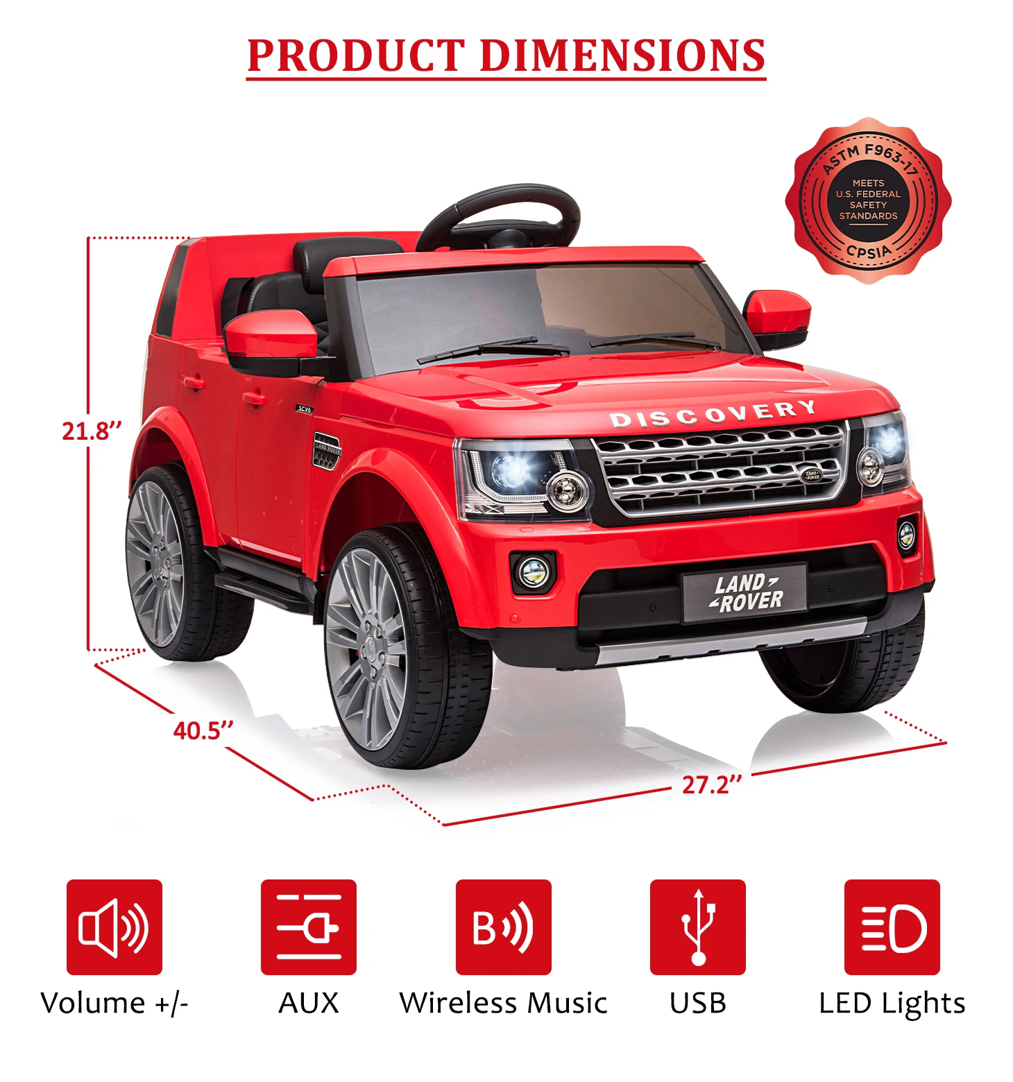 Samochodzik elektryczny dla dzieci 12V 2 w 1 z kontrolą rodziców, zawieszeniem sprężynowym, 3 prędkościami, światłami LED i odtwarzaczem muzyki dla dzieci w wieku 3-8 lat