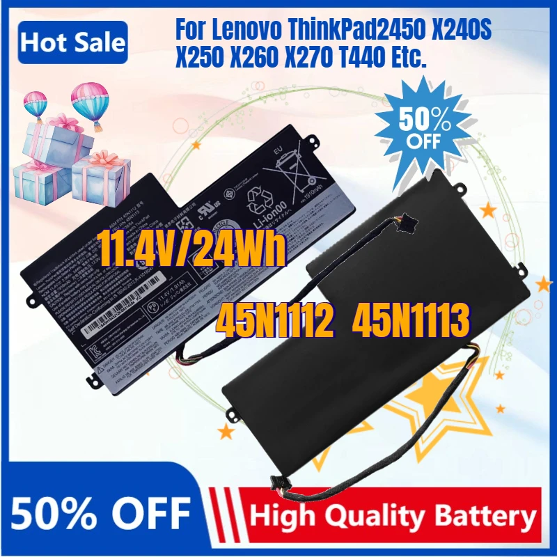 

45N1112 45N1113 Replacement Laptop Battery for Lenovo ThinkPad X240 X250 X260 T440S T450 T450SK2450 X230S X270 T470P 460 L450