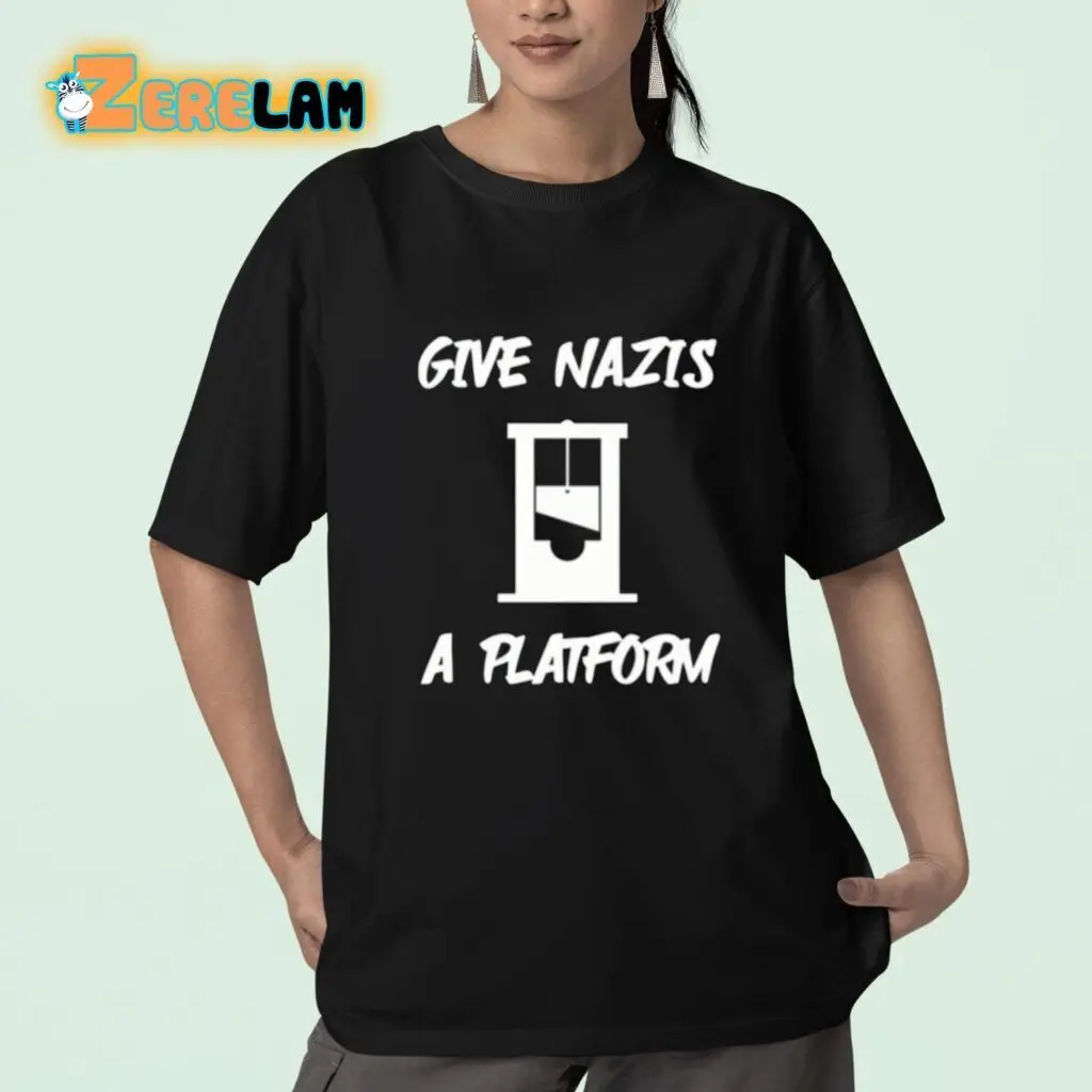 NEW Gabe Give Nazis A Platform Shirt Unisex Classic Tee Vintage Trending S-5XL