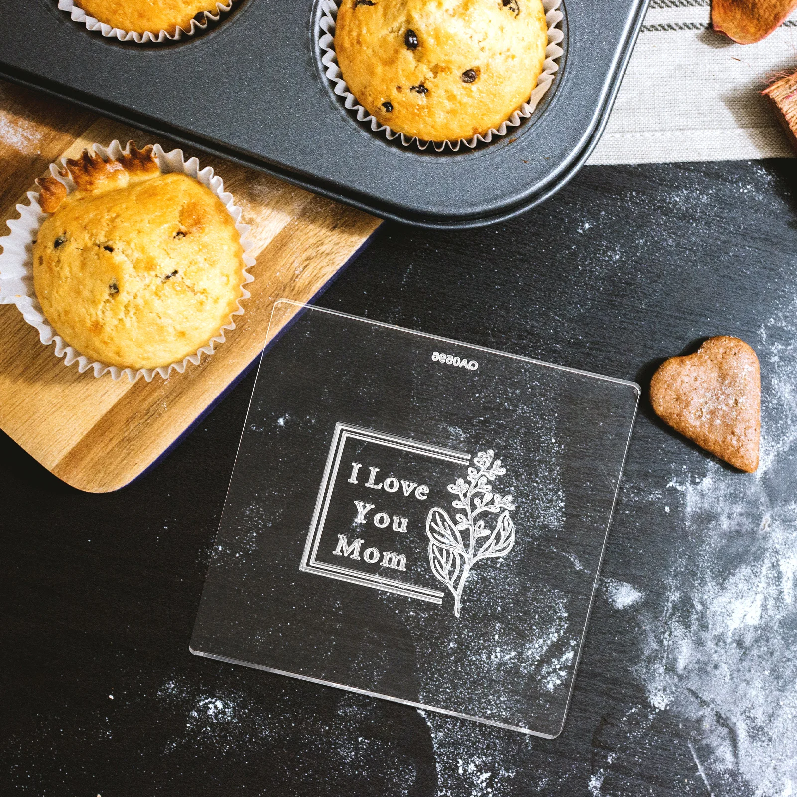 

Fondant Stamp Cookie Mold PP Baking Tools Cake Decorations Mother Day Gifts Embosser Pancake Chocolate Cupcake
