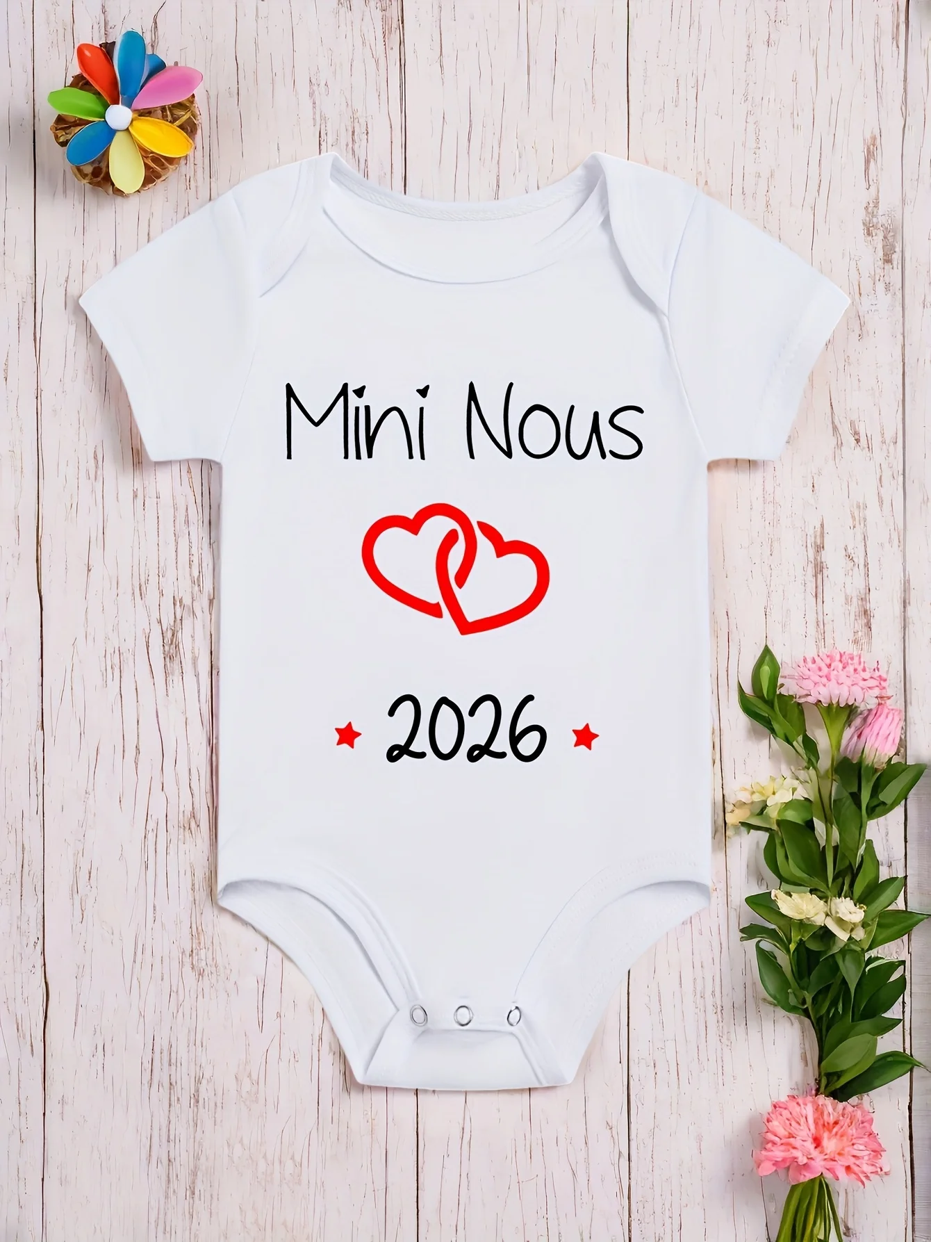 Baby Clothing Made In Usa - Mini Nous Baskılı Bebek Giysileri Unisex