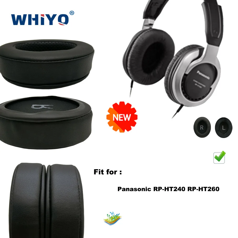 

New Upgrade Replacement Ear Pads for Panasonic RP-HT240 RP-HT260 Headset Parts Leather Cushion Velvet Earmuff Earphone Sleeve