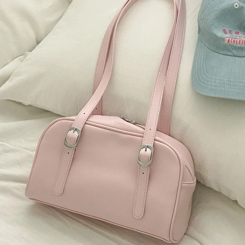 

Y2k Aesthetic Office Lady Women's Handbags Fashion Simple Chic Casual Shoulder Bags Luxury Design All Match Underarm Bag Trendy