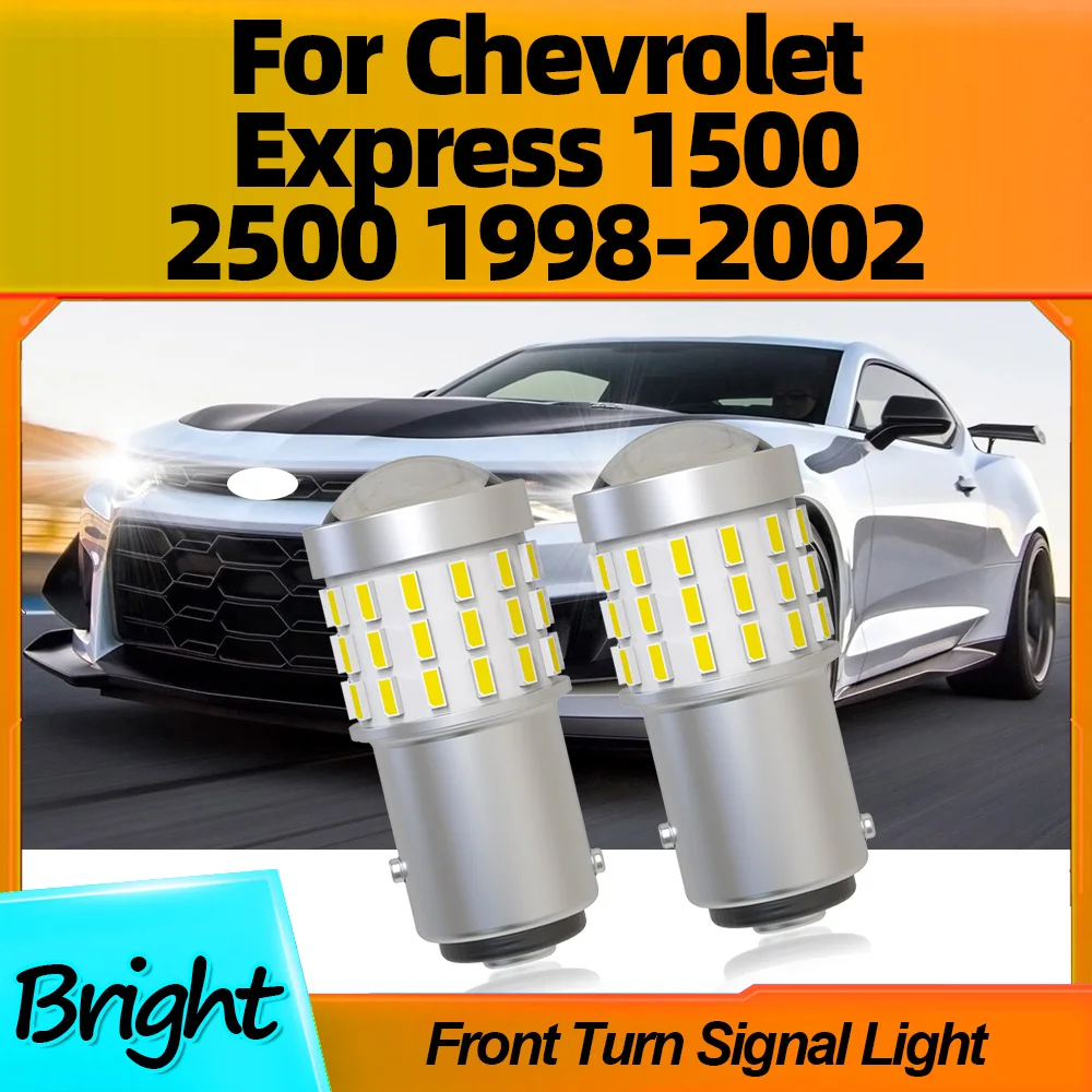 

2Pcs 1157 P21/5W BAY15D Car Led Lamps 12V Front Turn Signal Lights For Chevrolet Express 1500 2500 1998 1999 2000 2001 2002