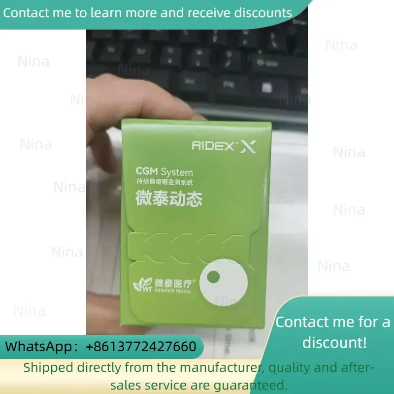 15日間持続型cgmシステム（金属グルコースセンサー搭載、android対応、電源不要、ce認証クラスiii、家庭用グルコース測定器）