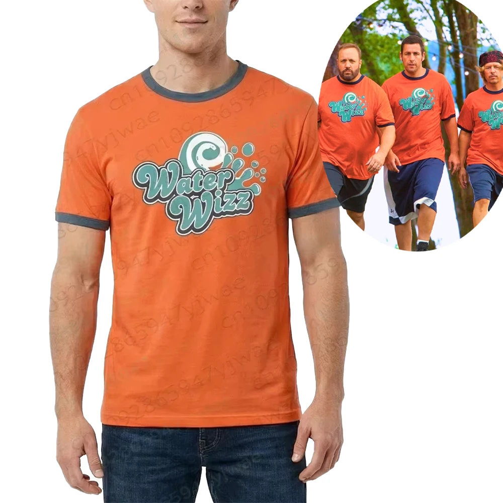 Grow Ups Movie Water Wizz Themed Lenny Feder Orange Printed T-Shirt Fashionable Casual Street Top Summer Men'S Women'S T-Shirt