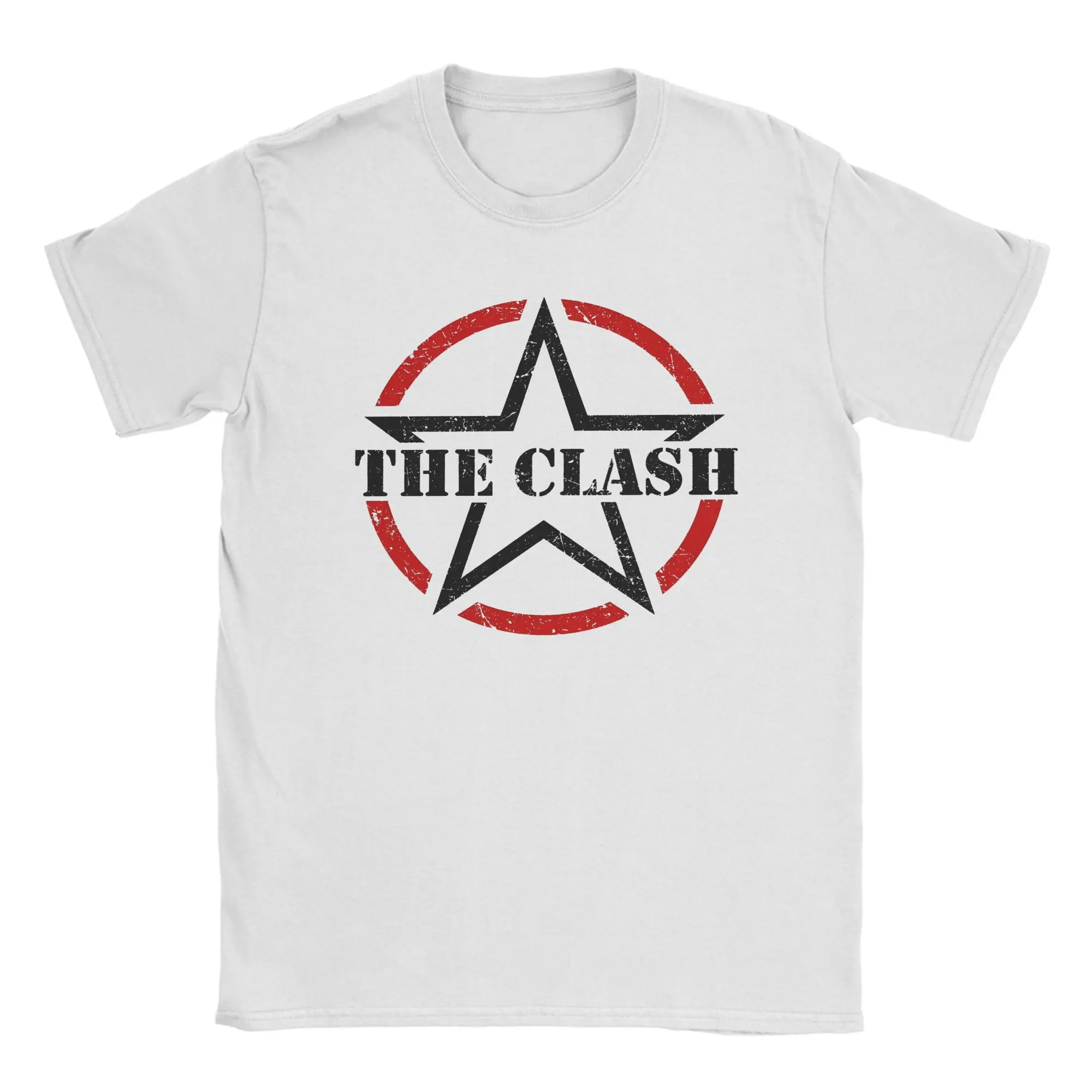 The Clash T Shirt for Men Pure Cotton Leisure T-Shirt Crewneck  Tees Short Sleeve Clothes Printing
