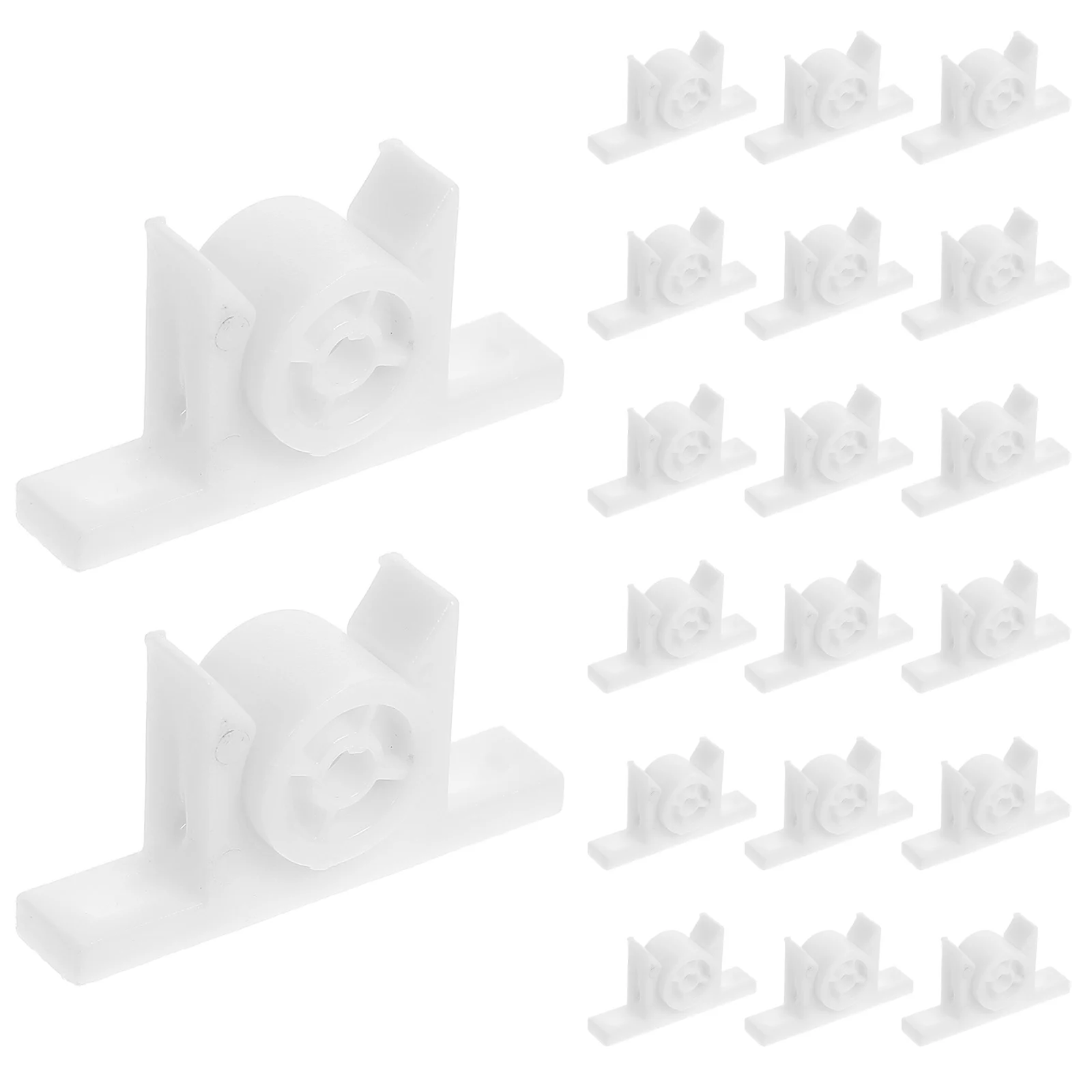 

20 Sets Bead Lock Cabinet Door Hardware Latch White Closures Plastic