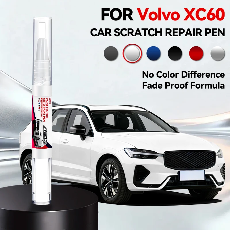 

Для VOLVO XC60 2008-2025 Y20 SPA: Карандаш для ремонта краски, средство для удаления царапин, аксессуары для авто DIY, черный, белый, синий, красный, серебристый, серый