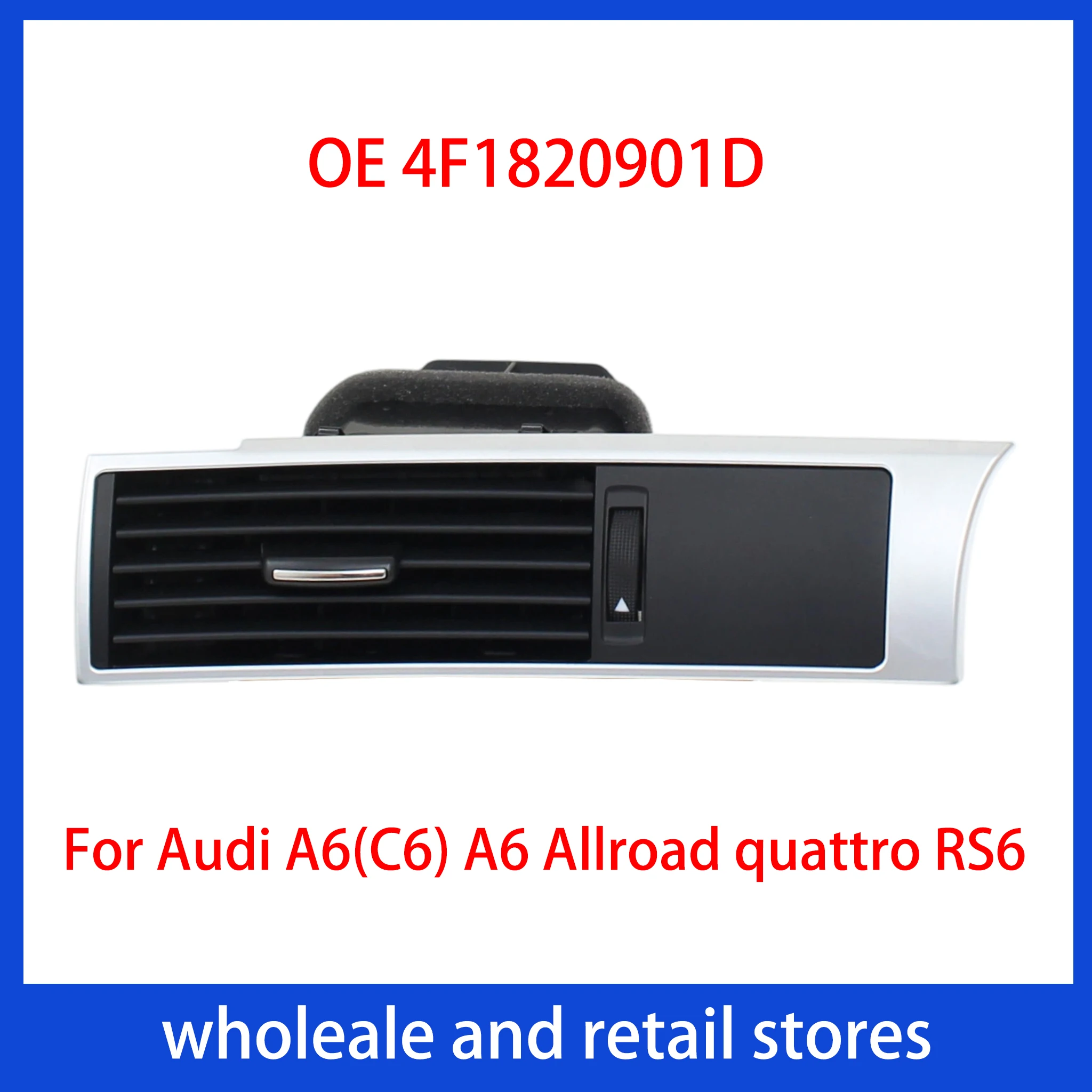 Air Conditioner Vent Left 4F1820901D For Audi A6(C6) 2005-2011 A6 Allroad quattro 2007-2011 RS6 2008-2011