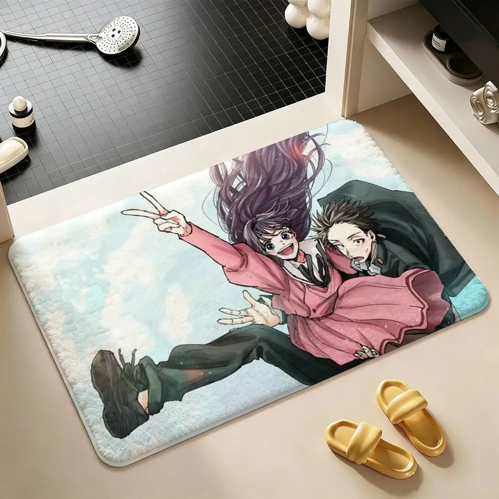 Kaoru Hana wa Rin to Saku  Shower Room Absorbent Small Floor Mat Soft Comfortable Decorative Foot Mat