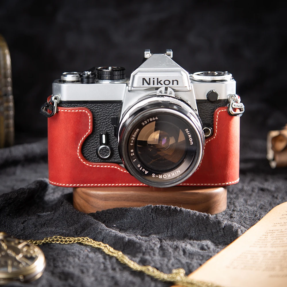

For Nikon F2 FM3A FE F2AS F2S F2A FM Case Genuine Leather Half Case F2 Half Bag FM Protective Case FM3A Handmade Camera Bag