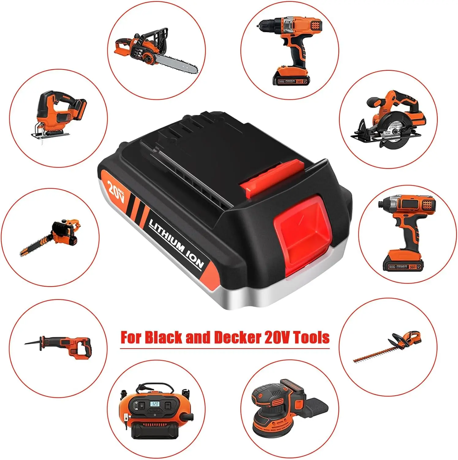 

Аккумулятор KUNLUN 20V Max 3.0Ah (2 шт.) LBXR20, замена для литиевых аккумуляторов Black and Decker 20V, совместим с LB20, LBX20, LBX4020