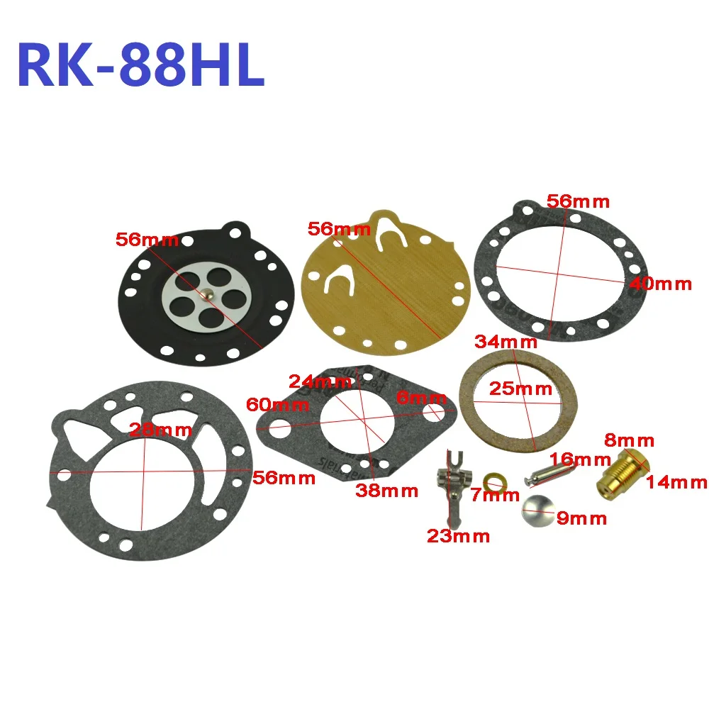 الأصلي صالح 5 مجموعات المكربن الحجاب الحاجز طوقا طقم تصليح ل RK-88HL Tillotson HL سلسلة Homelite WIZ ZIP STIHL Ryobi بولان